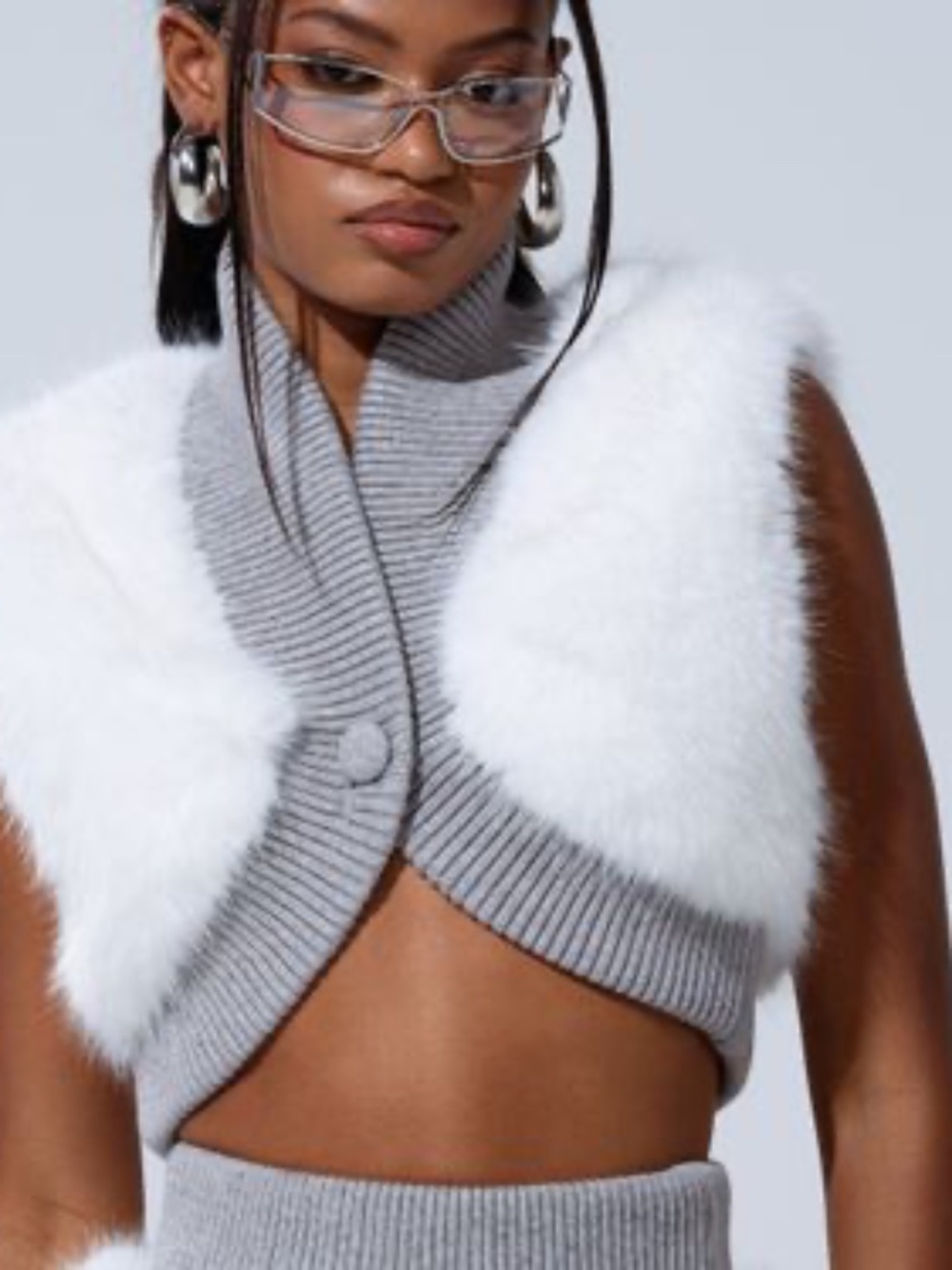 COZY VIBES FUR CARDIGAN - 1X